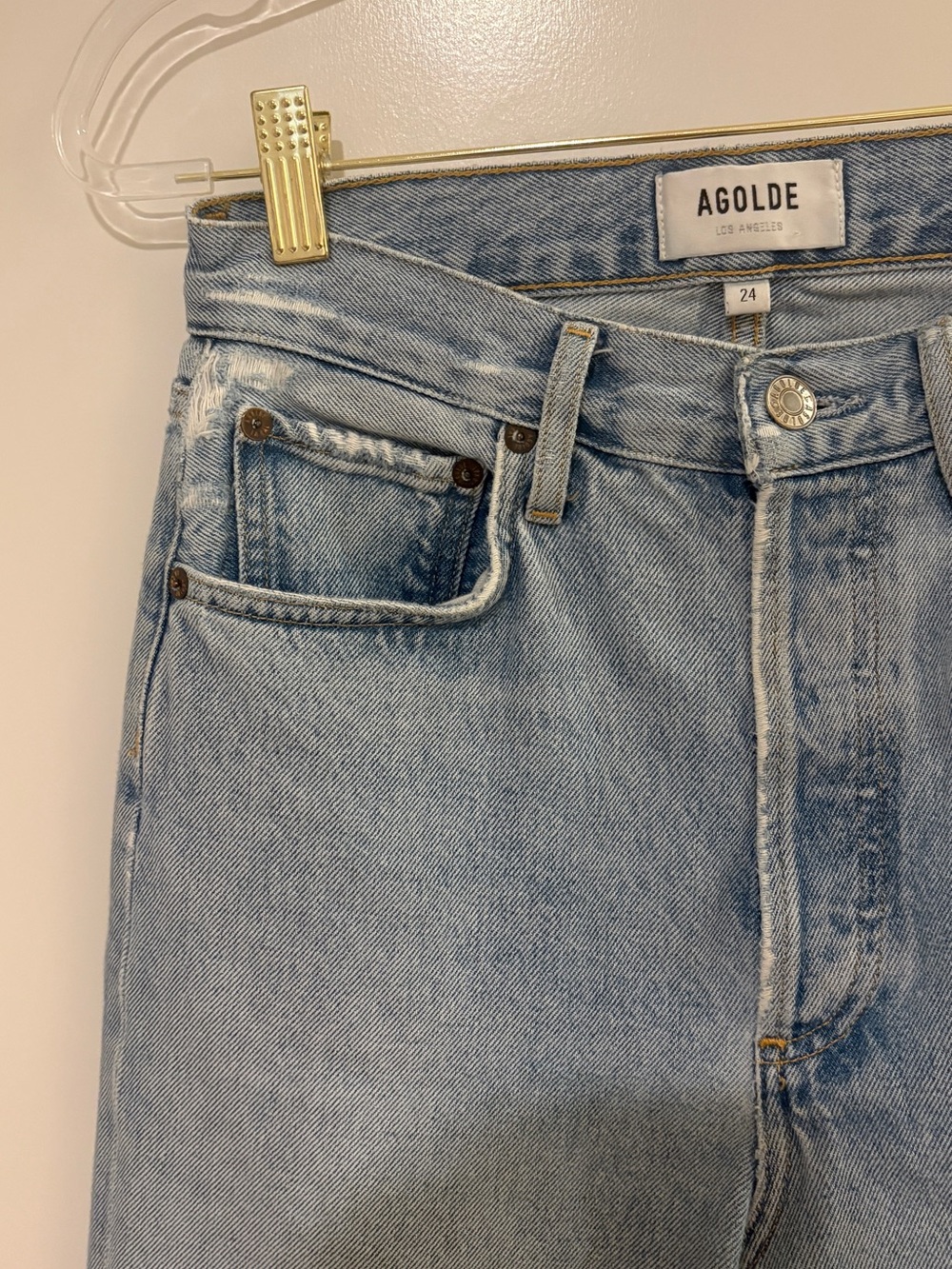 AGOLDE 90’s pinch waist high rise straight jeans - Picture 2 of 5